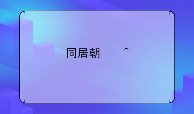 同居期间所得财产怎样分割