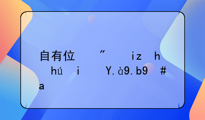 自有住房无按揭是什么意思
